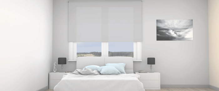 Rullegardin 120 x 175 cm dove transparent 